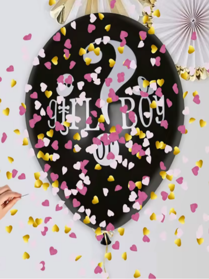 36” Giant Black Gender Reveal Balloon